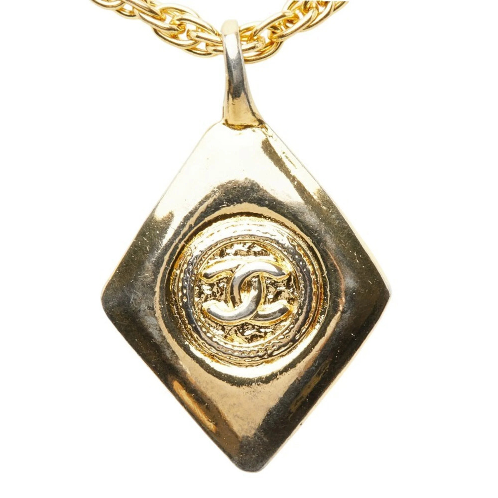 CHANEL Gold Logo Necklace - Picture 2 of 6